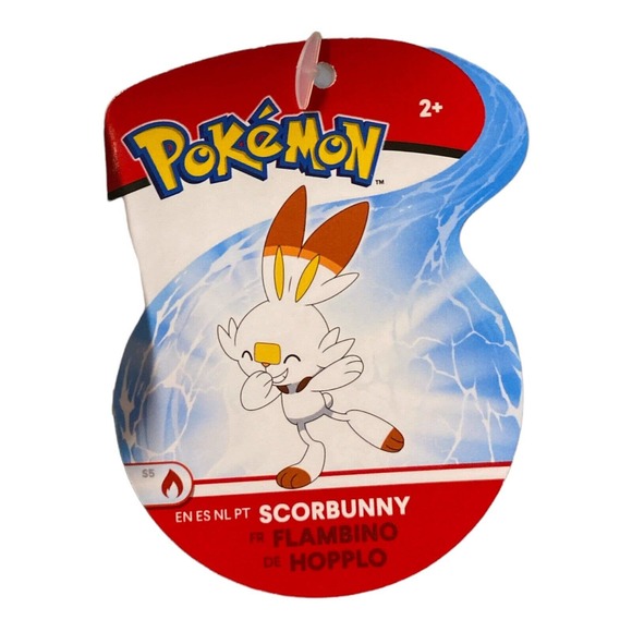 Pokemon Sword & Shield Official 8" Plush - Scorbunny NWT - Picture 3 of 4
